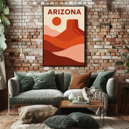 Arizona Desert Landscape Poster
