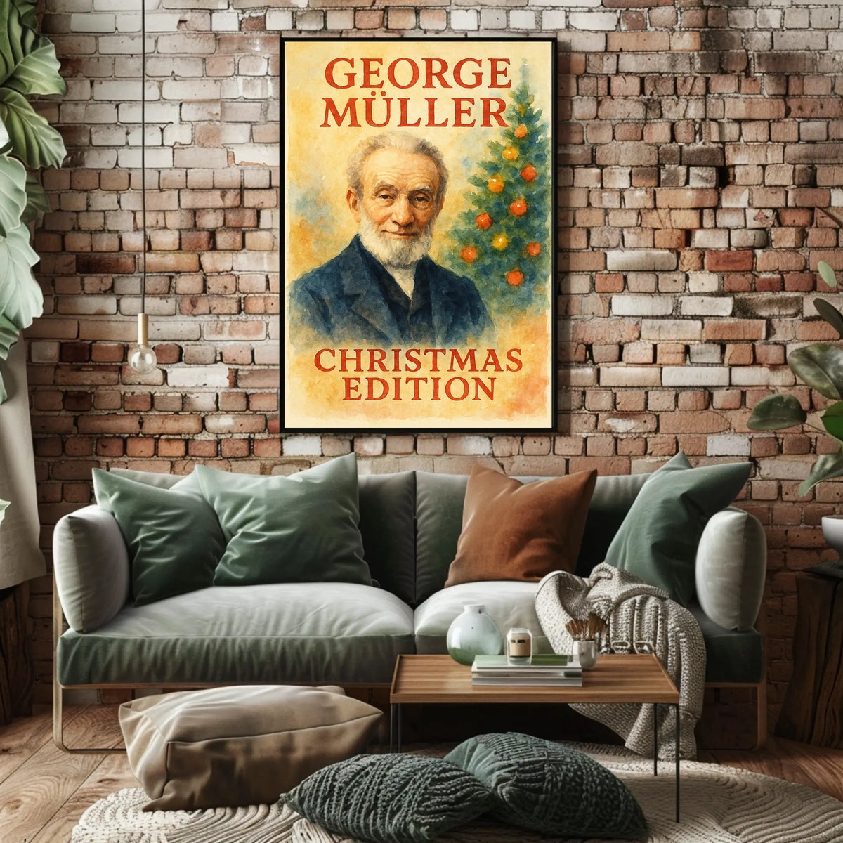 George Müller Holiday Historic Inspired Christmas Festival Poster