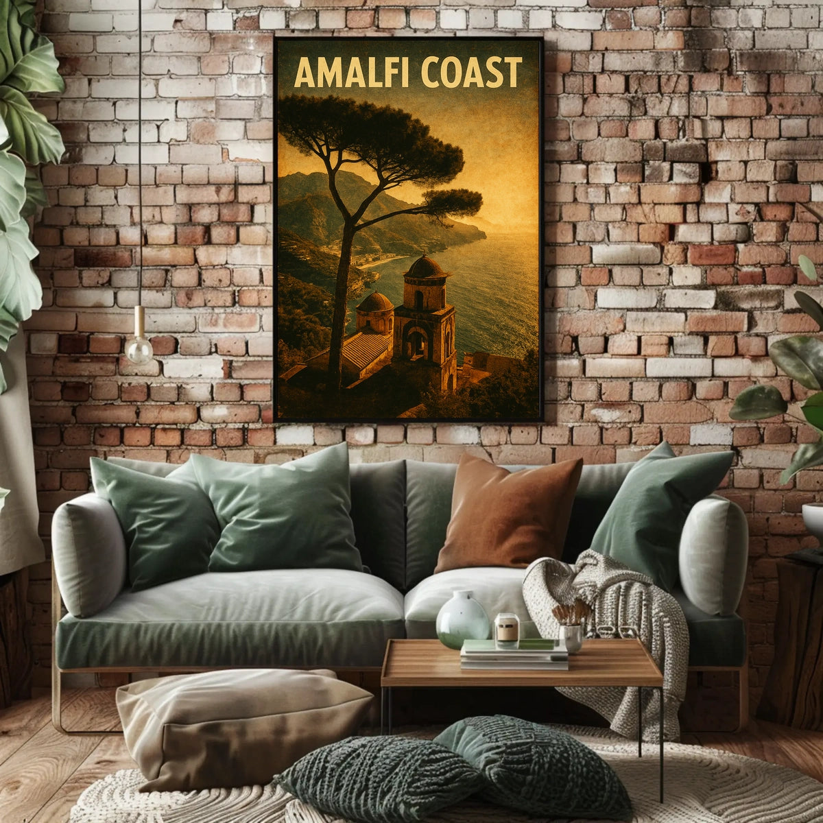 Amalfi Coast Vintage Vintage Poster