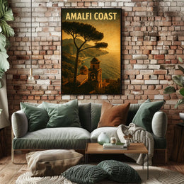 Amalfi Coast Vintage Vintage Poster