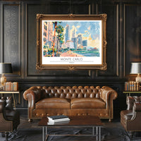 Monte Carlo Cityscape Poster PosterGoat