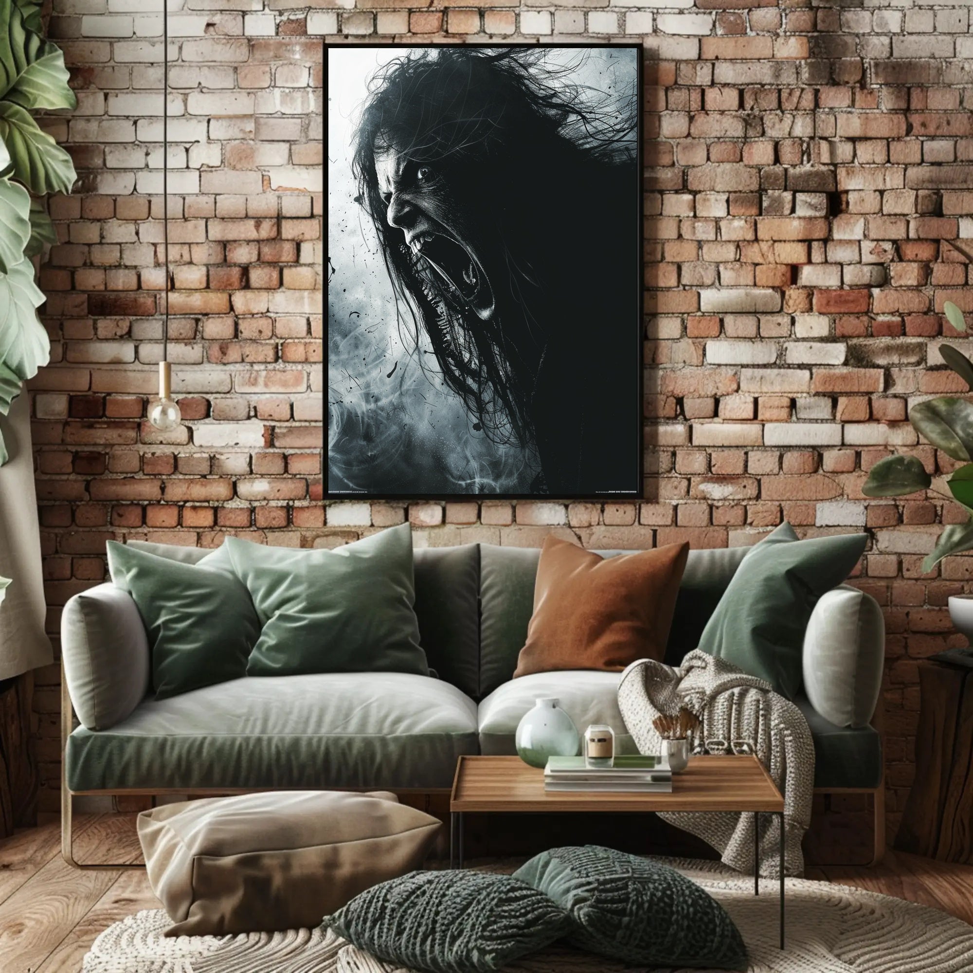 Intense Expression Art Poster for Home Decor and Wall Art PosterGoat