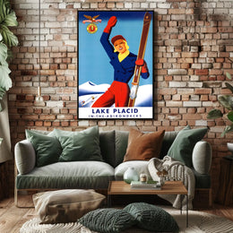 Lake Placid Winter Sports Poster