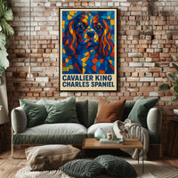 Cavalier King Charles Spaniel Art Poster