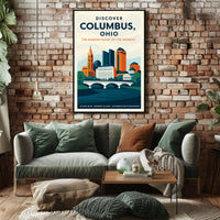 Discover Columbus, Ohio Poster PosterGoat