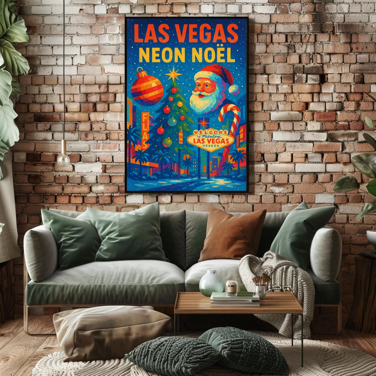 Las Vegas Neon Noël Poster