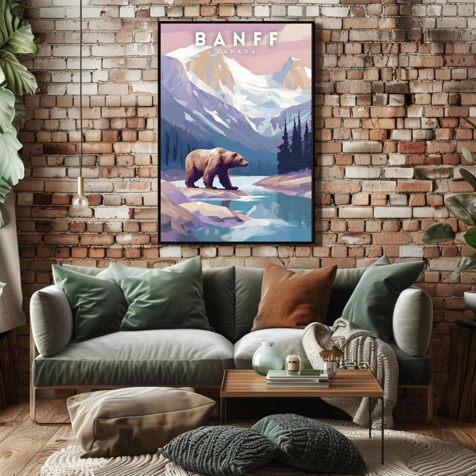 Banff Wilderness Adventure Vintage Travel Poster