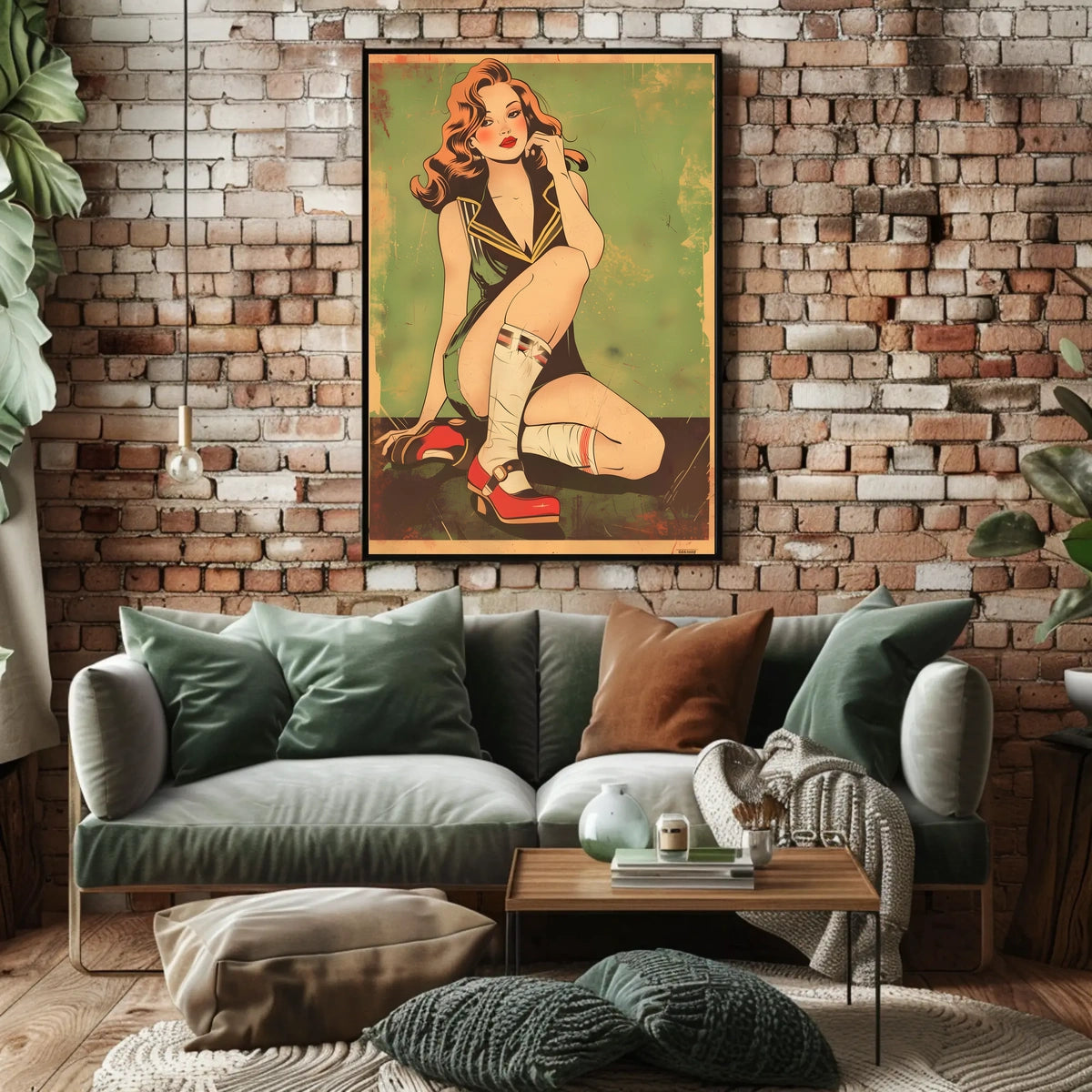 Vintage Pin-Up Art Poster