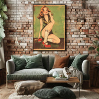 Vintage Pin-Up Art Poster