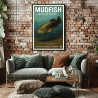 Mudfish Freshwater Species Poster PosterGoat