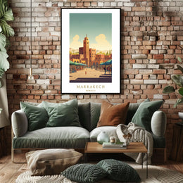 Marrakech A Vibrant Cityscape Poster