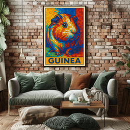 Vibrant Guinea Mosaic Poster