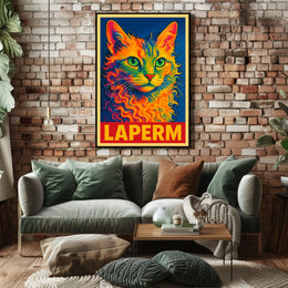 LaPerm Cat Art Poster