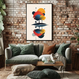 Vibrant Nature-Inspired Abstract Art Poster