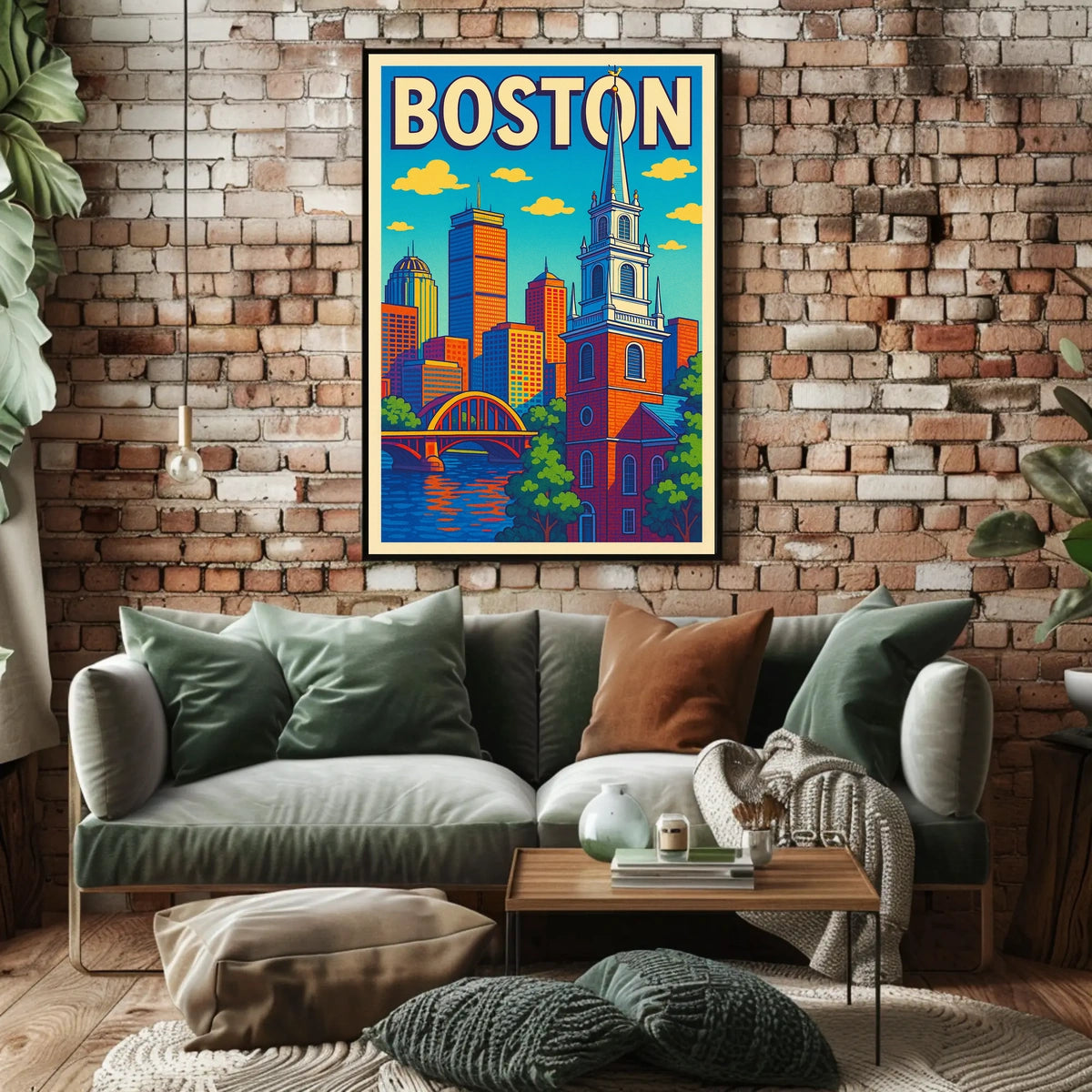 Boston Cityscape Poster