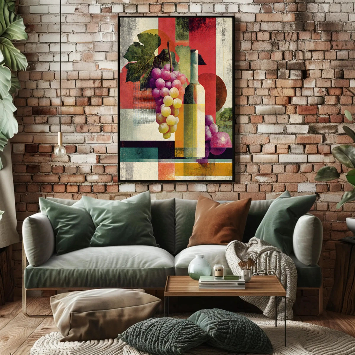 Abstract Vineyard Abstract Poster