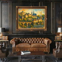 Luxembourg Cityscape Wanderlust Photography Realism Poster