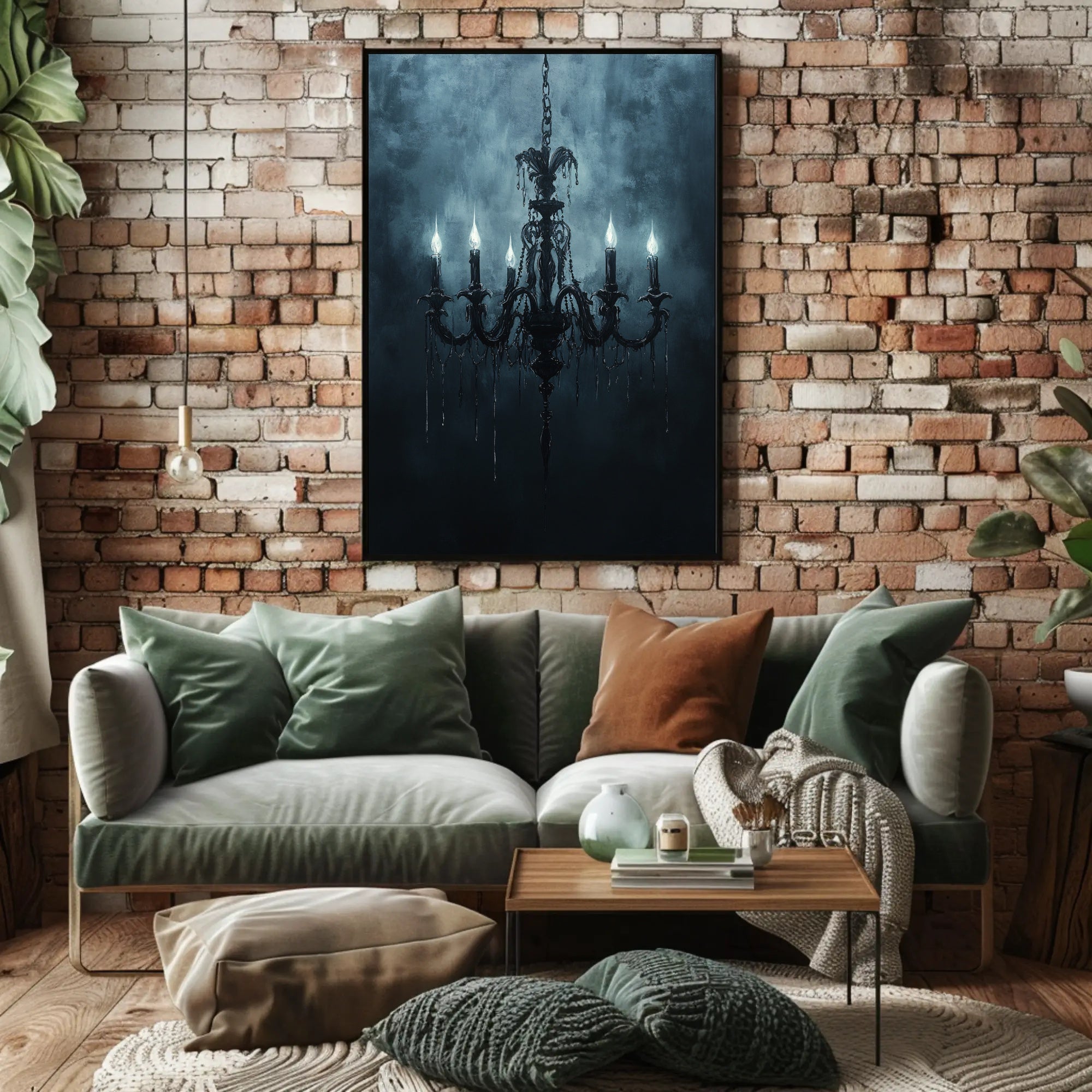 Gothic Chandelier Poster