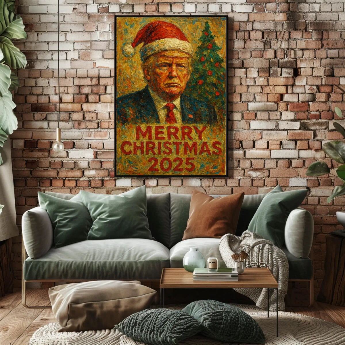 Futuristic Santa 2025 Adventure Christmas Poster