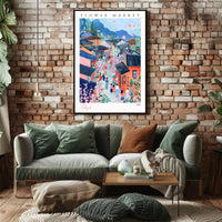 Flower Market in Tokyo Poster PosterGoat