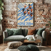 Winter Sports In Alpes Jura Poster