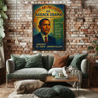 Barack Obama Presidential Portrait Commemorative Historical Poster