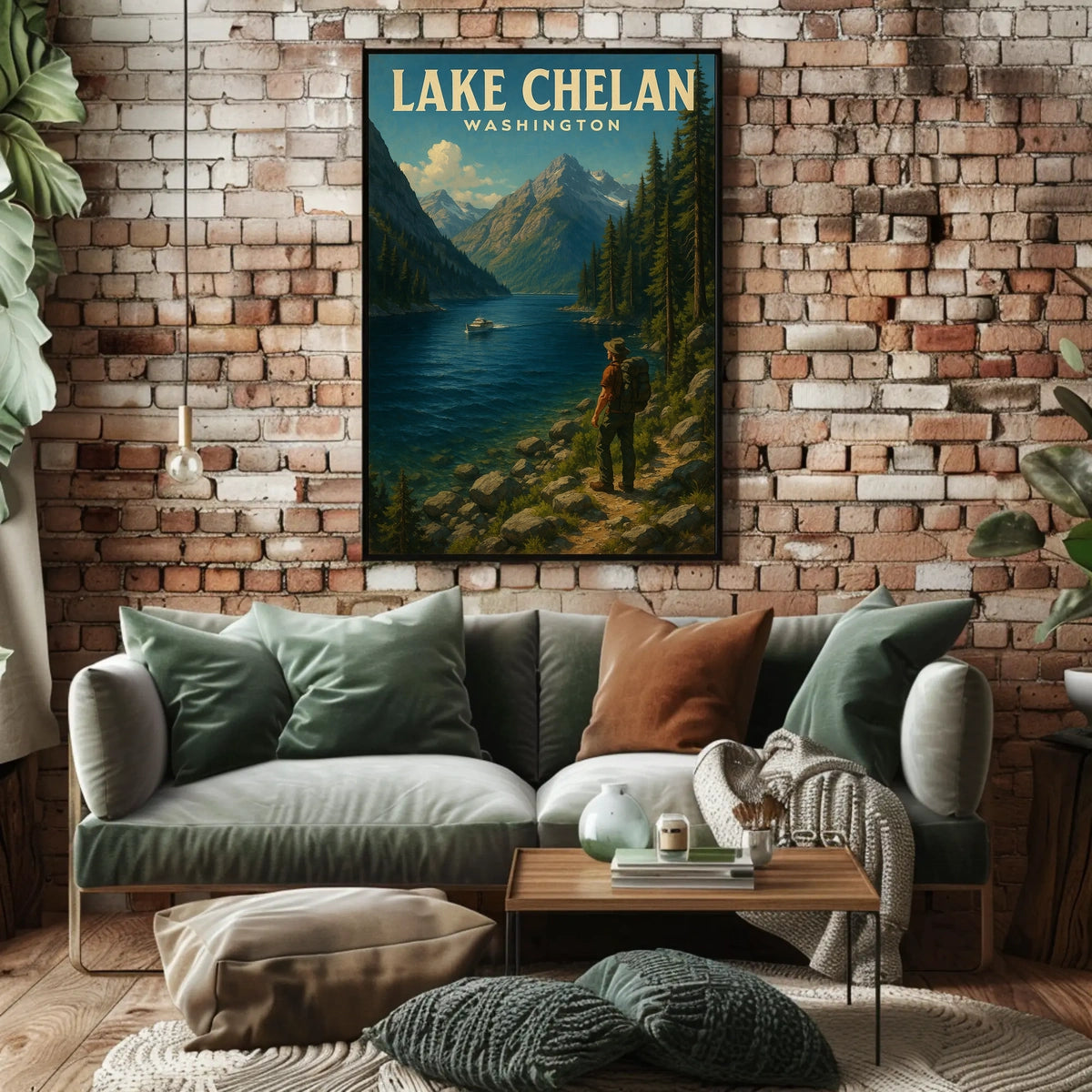Lake Chelan, Washington Poster