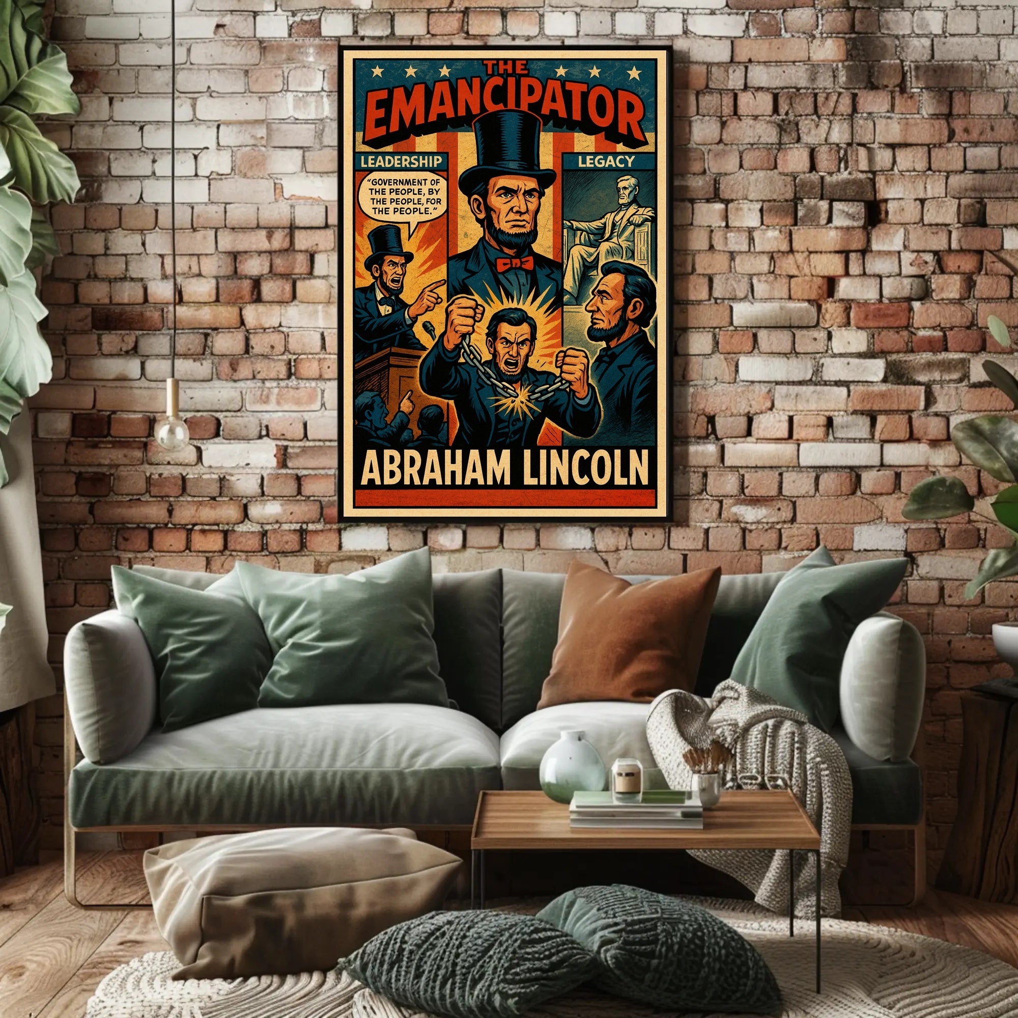 Abraham Lincoln The Emancipator Poster PosterGoat