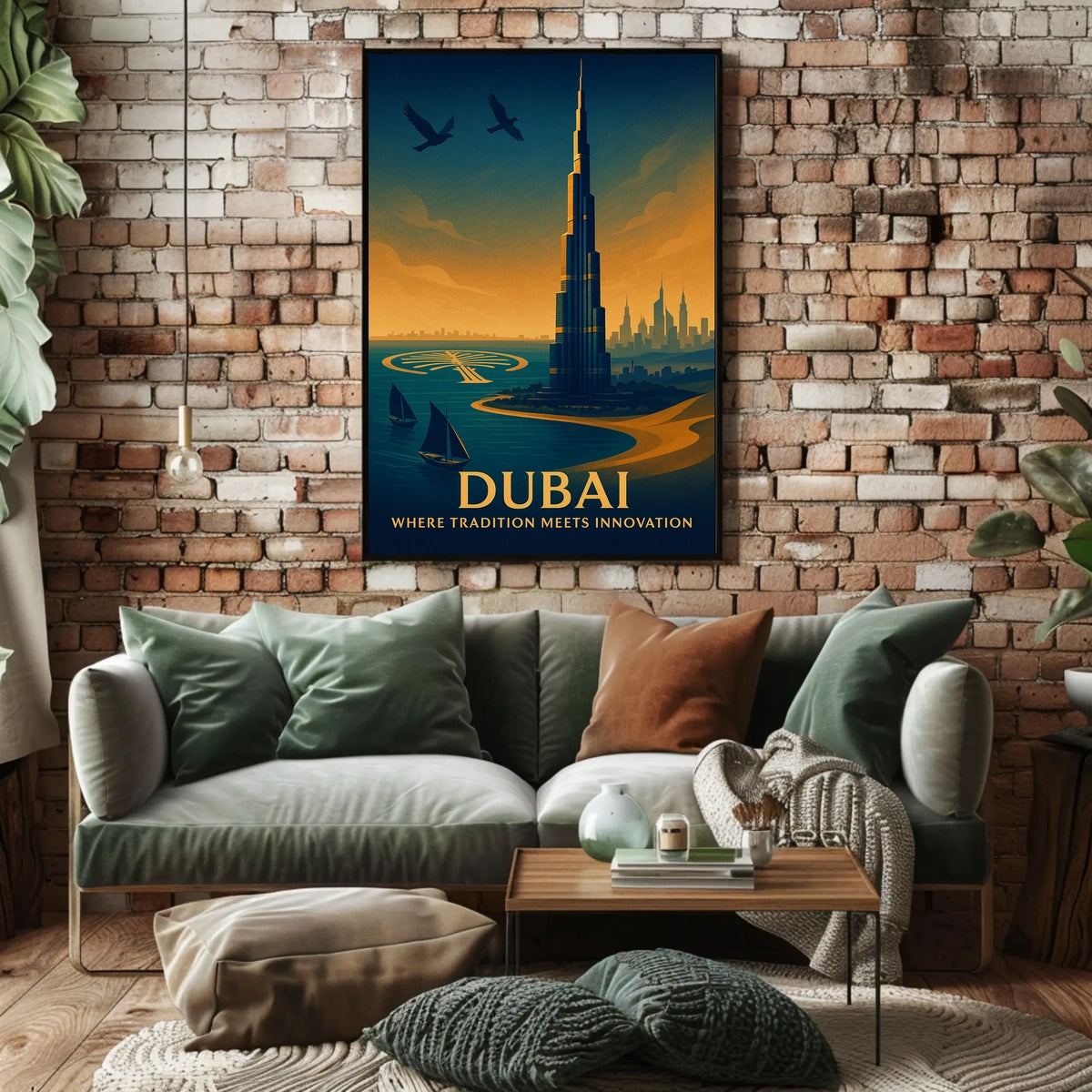Dubai Where Tradition Meets Innovation Poster
