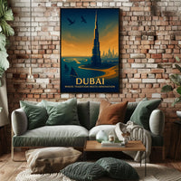 Dubai Where Tradition Meets Innovation Poster