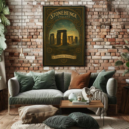 Stonehenge Timeless Travel Poster Vintage Wall Art
