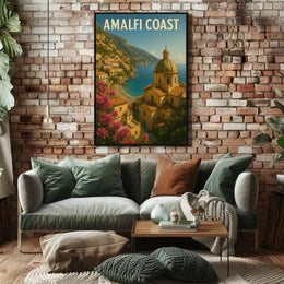 Amalfi Coast Poster Museum Quality Wall Art Print 18x24