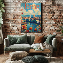 Florence Cathedral Vintage Poster