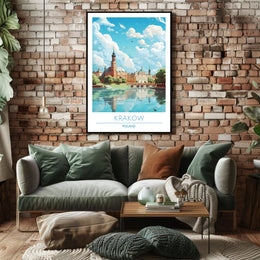 Scenic View of Krakow Poster