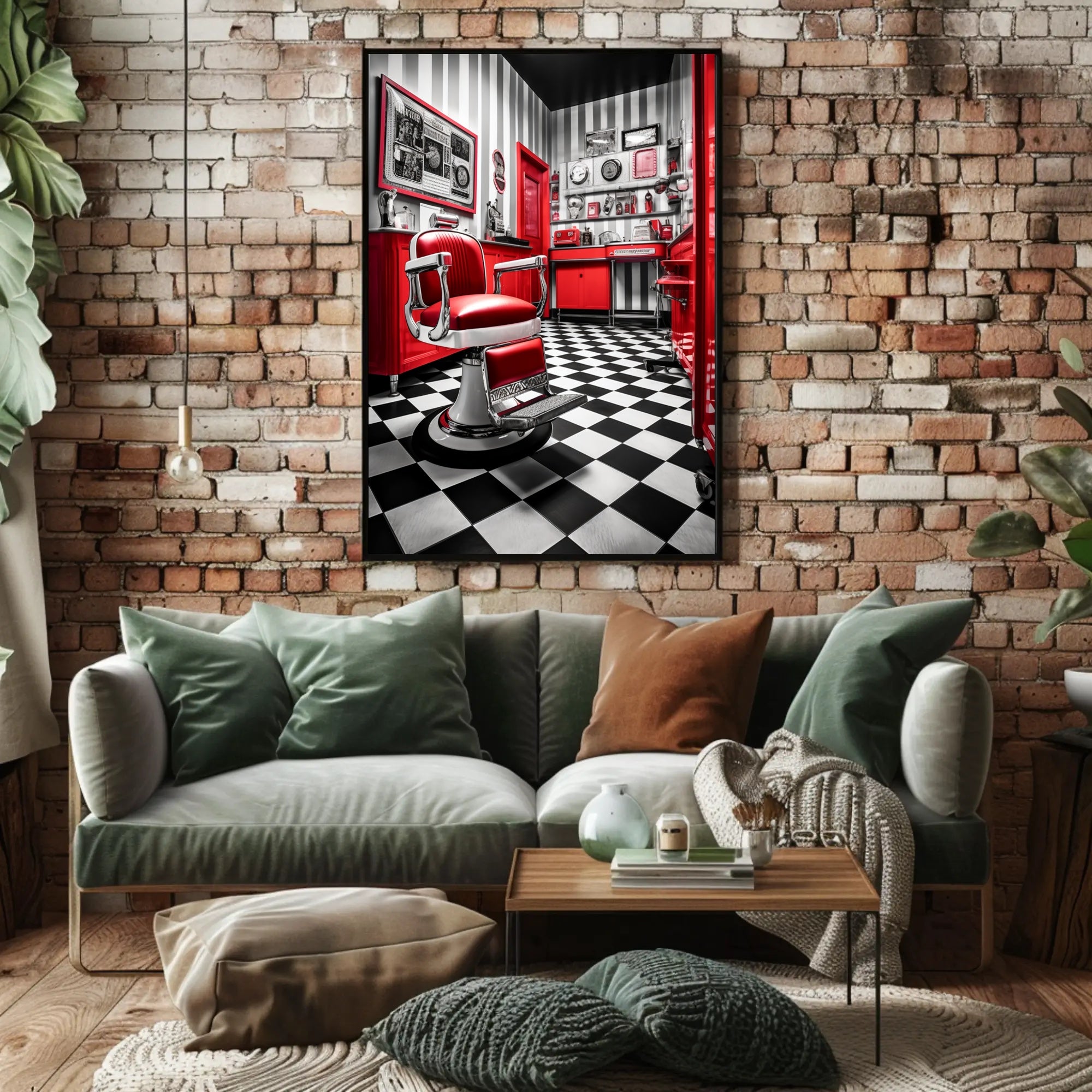 Vintage Barbershop Charm Poster