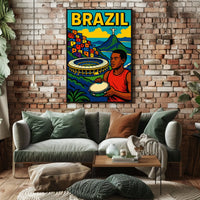 Vibrant Brazil Poster