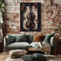Harmony Of Roses And Strings Poster