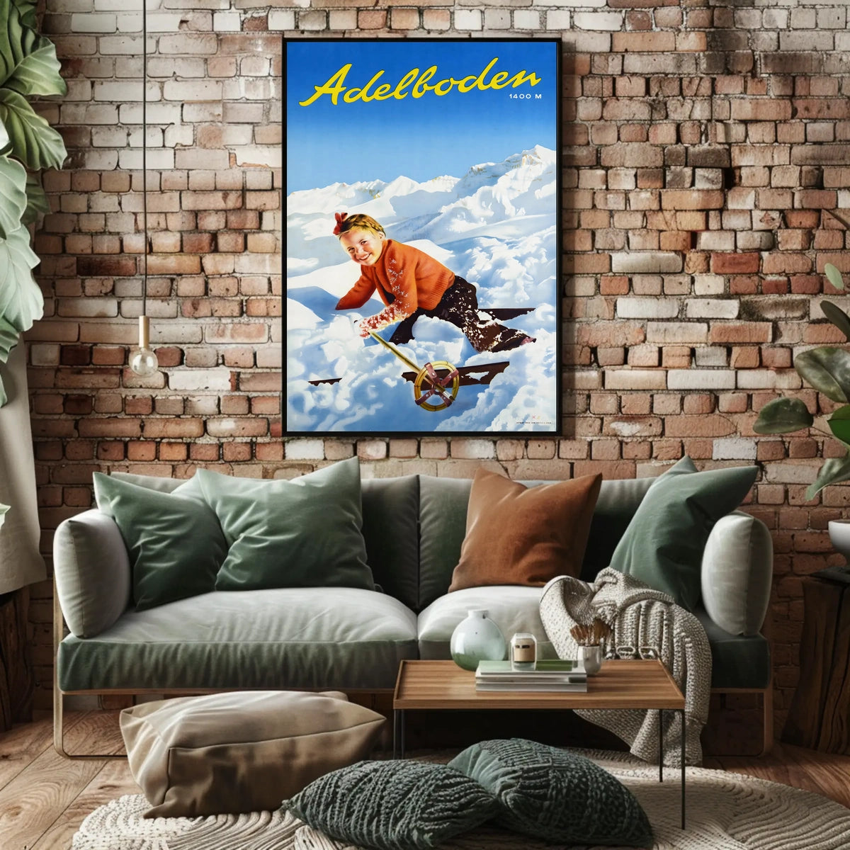 Adelboden Winter Fun Poster