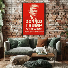 Donald Trump 47th President Poster