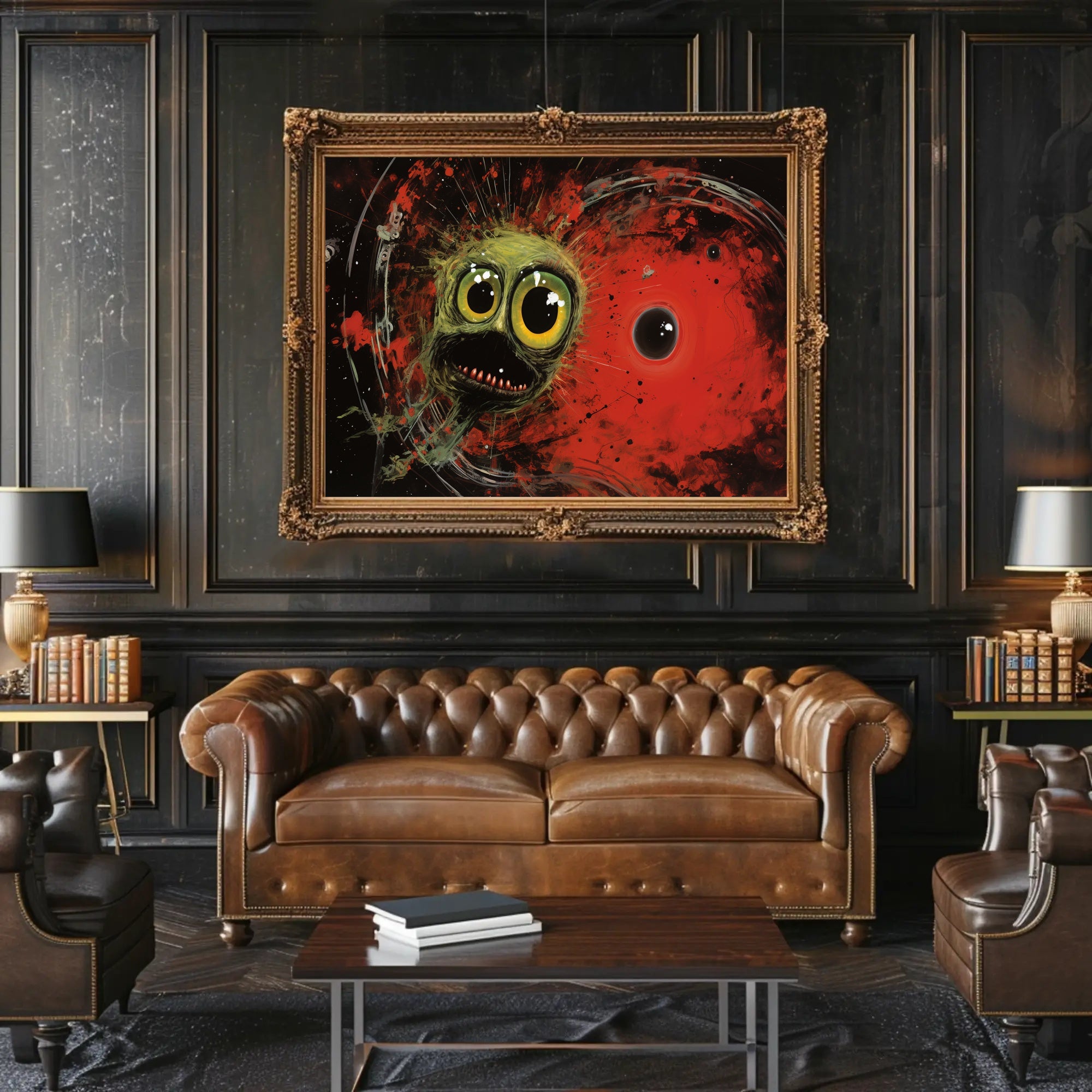 Cosmic Creature in Space Artistry Abstract or Artistic Poster