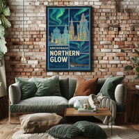 Anchorage Northern Glow Poster