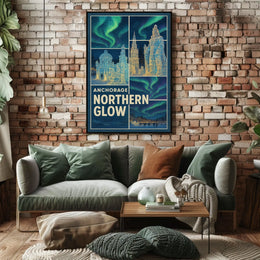 Anchorage Northern Glow Poster