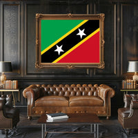 Saint Kitts and Nevis Flag Poster