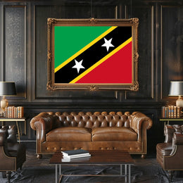 Saint Kitts and Nevis Flag Poster