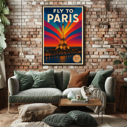 Fly To Paris Poster