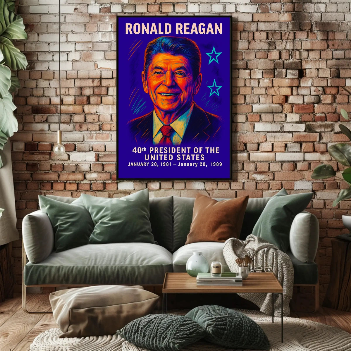 Ronald Reagan 40th President Poster
