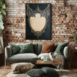 Gothic Skull Motif Customizable Poster Artistic Category