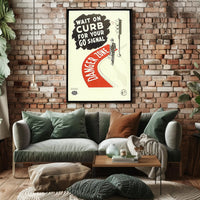Pedestrian Safety Vintage Poster - Educational or Infographic Poster PosterGoat
