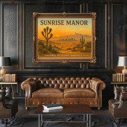 Sunrise Manor Scenic Serenity Travel Poster