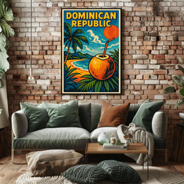 Tropical Paradise Dominican Republic Poster